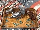 Smith & Wesson Model 60 Chief's .38 Special Stainless Walnut Magna Grips 2" Pinned in Box - 5 of 9