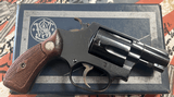 Smith & Wesson Model 36 Chiefs .38 Special Flat Latch Blue Walnut Magna Grips 2" Pinned in Box - 6 of 8