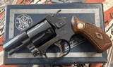 Smith & Wesson Model 36 Chiefs .38 Special Flat Latch Blue Walnut Magna Grips 2" Pinned in Box - 1 of 8