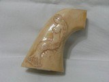 Mermaid Carved Ivory Grips for Colt 1st Gen Single Action Army - 1 of 2