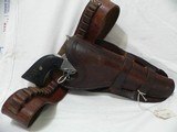 Double loop Unmark Holster with a Heiser 41LC Ammo belt for a 5 1/2 inch Single Action - 1 of 3
