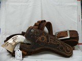 Mexican Parade Holster w/ Ammo belt for 45LC 4 3/4 inch Colt SAA - 1 of 3