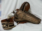 Mexican Parade Holster w/Ammo belt 41LC 4 3/4 inch 1877 DA - 1 of 5