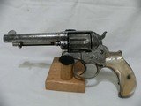 Colt 1877 Factory Engraved 41 Colt Thunderer 4 1/2 inchbarrel