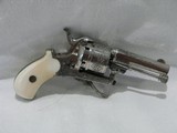 Belgian SCARCE TINY FOLDING-TRIGGER PINFIRE REVOLVER - 2 of 15