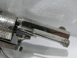 Belgian SCARCE TINY FOLDING-TRIGGER PINFIRE REVOLVER - 4 of 15