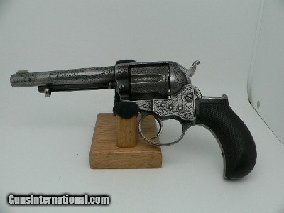 Colt 1877 Double Action New York Engraved 41 Colt Thunderer 1879