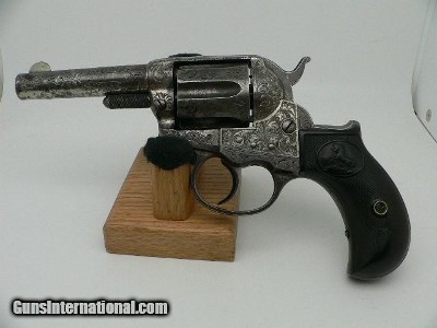 Colt 1877 Thunderer Engraved 41 Colt 1883