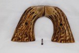 Colt Vintage Single Action Army Carved Bone Stag Grips - Image 1 of 2