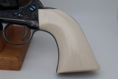Great Western Single Action Army Sheriff Model Engraved 45 colt with a 3” Barrel. - Image 8 of 12