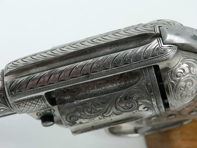 Colt Lightning 38 long colt Factory-Engraved with a 2 1/2” Barrel 98% nickel 1877 - Image 7 of 12