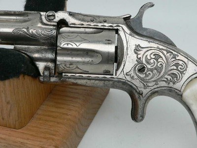Smith & Wesson Factory-Engraved Second Issue 32 Rim Fire 1875 - Image 2 of 12