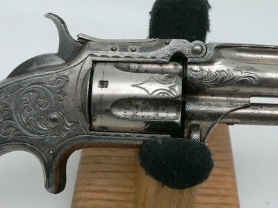Smith & Wesson Factory-Engraved Second Issue 32 Rim Fire 1875 - Image 7 of 12