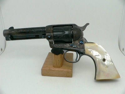 Colt Single Action Army Engraved 45 colt with a 4 3/4” Barrel 1900 - Image 1 of 15