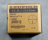 Leupold 2-7x33mm Matte finish FireDot #4 VX-R illuminated scope - 6 of 7