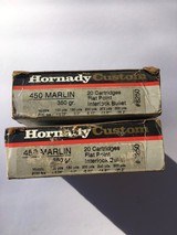 Hornady Custom 450 Marlin two box lot - 5 of 5
