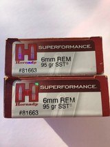 6mm Rem Remington Hornady Superformance ammo 40 rds - 3 of 5