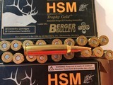 6mm Remington Ammo lot 100 rds HSM - 3 of 5