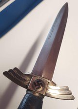 WW2 German SNF Solingen Luftwaffe Glider Air Force Pilot’s Dagger Hanger Knife from World War 2 - 9 of 12