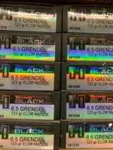 6.5 Grendel Hornady Black Match 123g 200 Round Case - 1 of 2