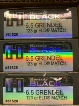 6.5 Grendel Hornady Black Match 123g 200 Round Case - 2 of 2