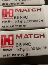 6.5 PRC Hornady ELD MATCH 147g 200 Rounds - 2 of 3