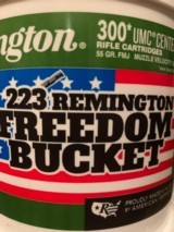 .223 REM 300 Round Bucket Remington Brass - 1 of 2