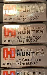 100 Rounds Hornady 6.5 Creedmoor 143g ELD-X - 2 of 2