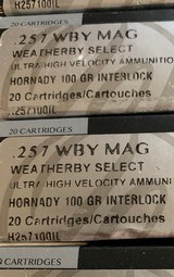 60 Rounds Weatherby .257 WBY MAG 100g - 1 of 3