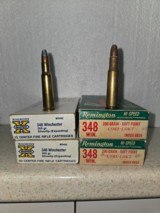 .348 Winchester 80 rounds Remington and Winchester Factory Ammunition - 2 of 2