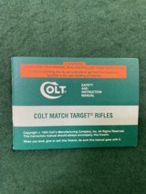 Colt Match Target Rifle (HBAR) - .223 Rem/5.56 NATO, Box, manual, plastic bag, NEVER FIRED - 15 of 15