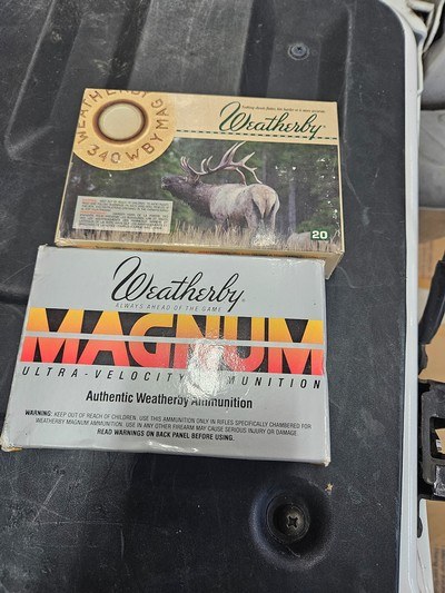 Weatherby .340 magnum ammunition 2 boxes - Image 2 of 2