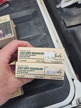 .240 Weatherby magnum ammunition 2 boxes - Image 1 of 2
