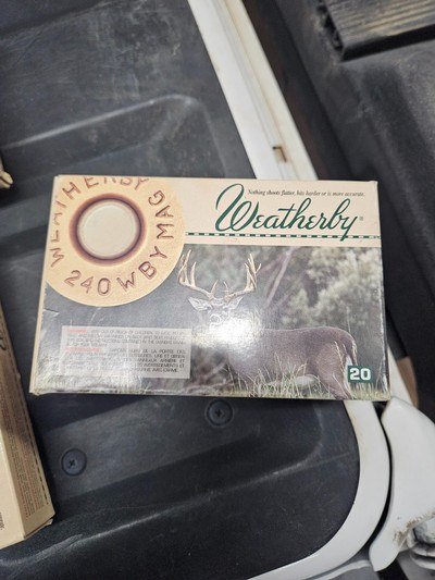 .240 Weatherby magnum ammunition 2 boxes - Image 2 of 2
