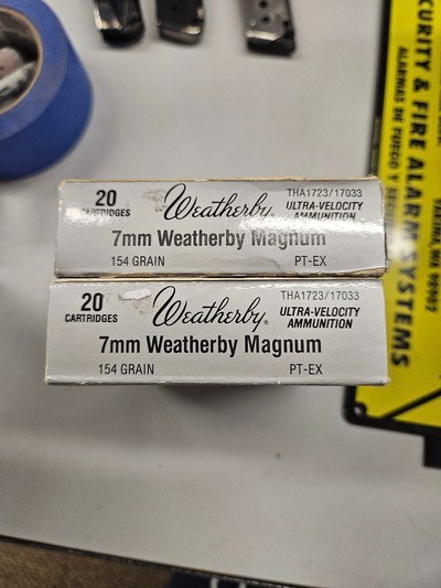 7mm Weatherby magnum 2 boxes - Image 1 of 2