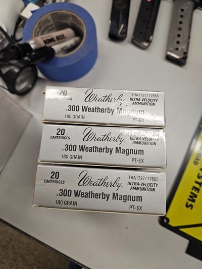 .300 Weatherby magnum ammunition 3 boxes - Image 1 of 2