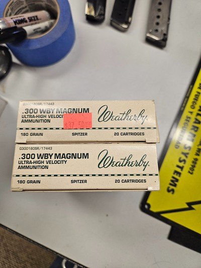 300 Weatherby magnum ammunition 2 boxes - Image 1 of 2