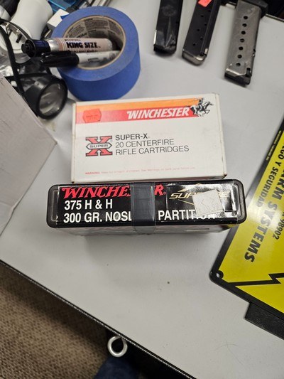 375 H&H ammunition 2 boxes - Image 1 of 1