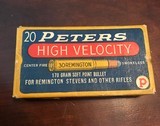 30 Remington vintage ammo - 1 of 3