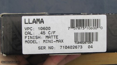 Fabrinor Legutiano Llama Minimax 45 - 45 ACP - Image 4 of 5
