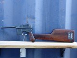 Broomhandle Mauser C96, pistol with stock, - 1 of 10