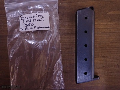 Browning FN 1922 .380 ACP Triple K mfg.