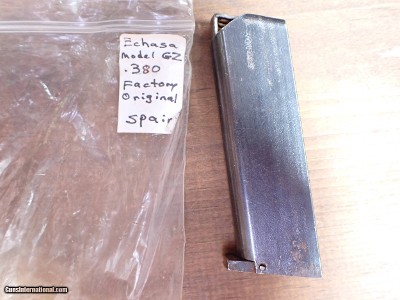 Spanish Echasa Model GZ .380 ACP Magazine