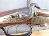 J. Beatie Pinfire Double rifle - Damascus Barrels - Antique Extremely Rare Pinfire Double Rifle - 12 of 21