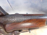 J. Beatie Pinfire Double rifle - Damascus Barrels - Antique Extremely Rare Pinfire Double Rifle - 6 of 21