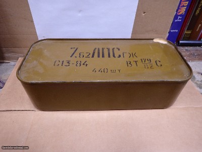(1) 440 rd Spam Can 7.62x54R Ammo - Image 2 of 3