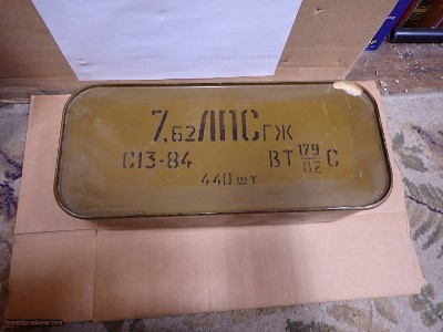(1) 440 rd Spam Can 7.62x54R Ammo