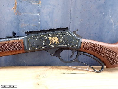 Henry Repeating Arms Engraved Gold Inlay H010WL - 45-70 Govt - Wildlife Edition - Image 7 of 9