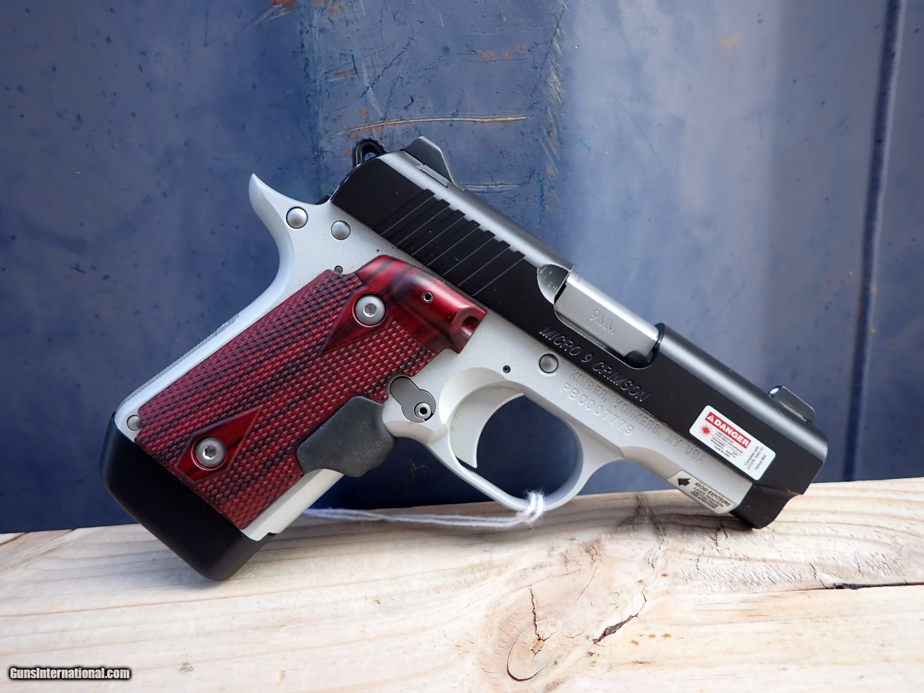 Kimber Micro 9 Crimson - 9mm with Crimson Trace Laser Grips, 3 ...