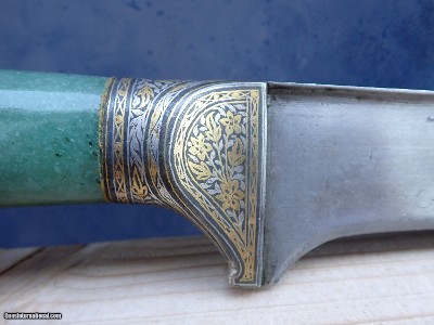 Indo Persian Peshkabz with Jade Lion Head - Image 8 of 12